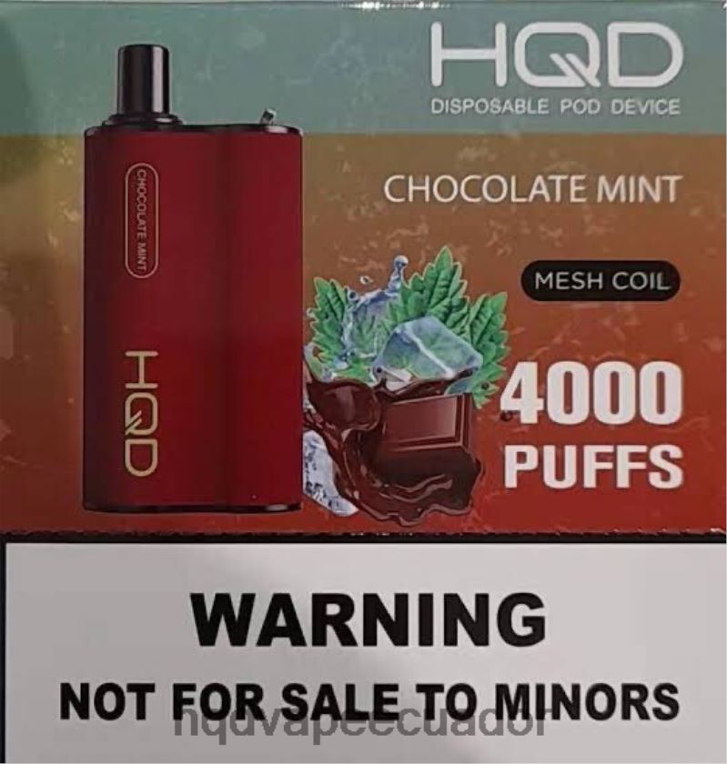HQD BOX 4000 bocanadas chocolate con menta 006624111 | HQD ECUADOR