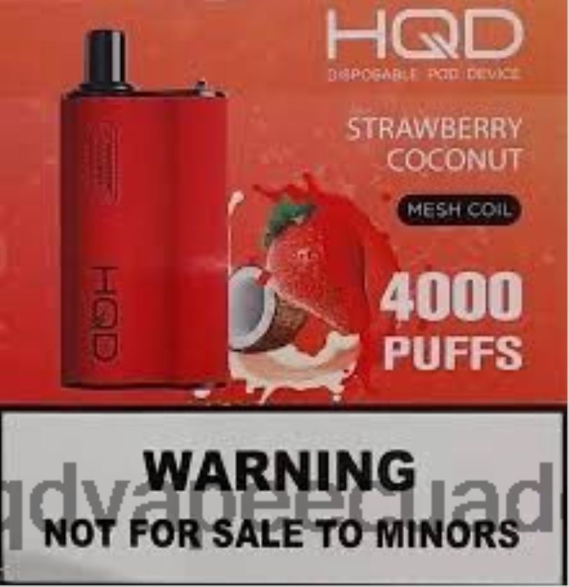 HQD BOX 4000 bocanadas coco fresa 006624112 | HQD VAPE ECUADOR