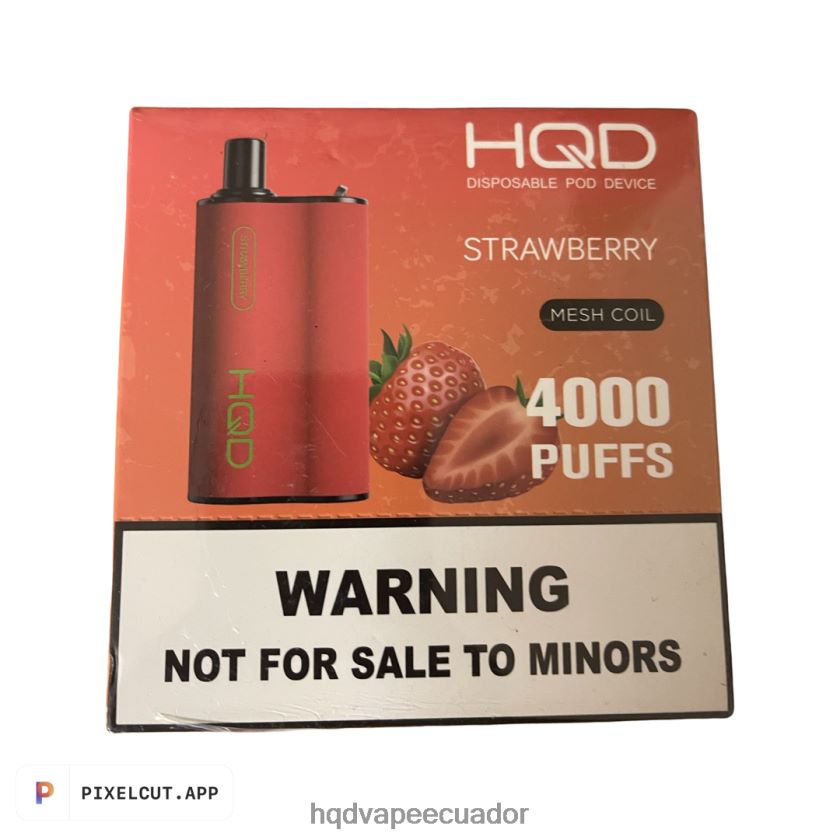 HQD BOX 4000 bocanadas fresa 00662494 | HQD VAPE QUITO