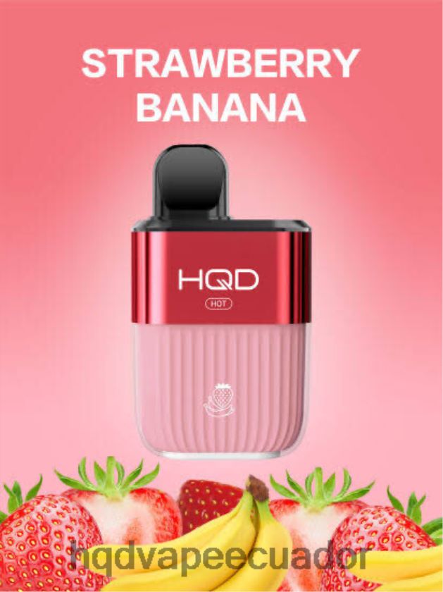 HQD HOT 5000 bocanadas Fresa plátano 00662469 | HQD VAPE SABORES