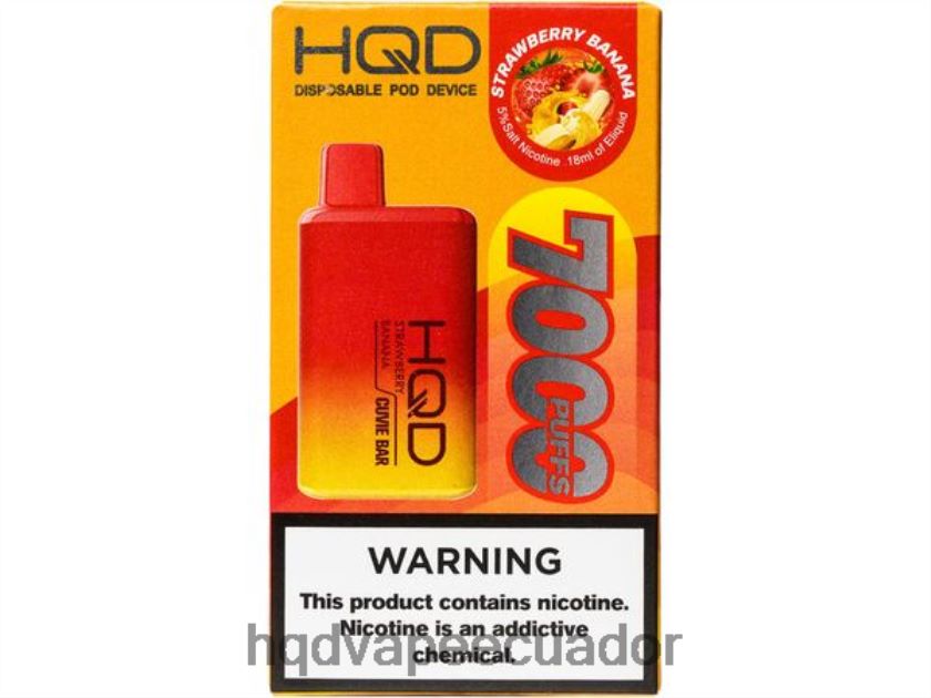 HQD CUVIE BAR desechable Fresa plátano 006624253 | HQD VAPE PRECIO ECUADOR