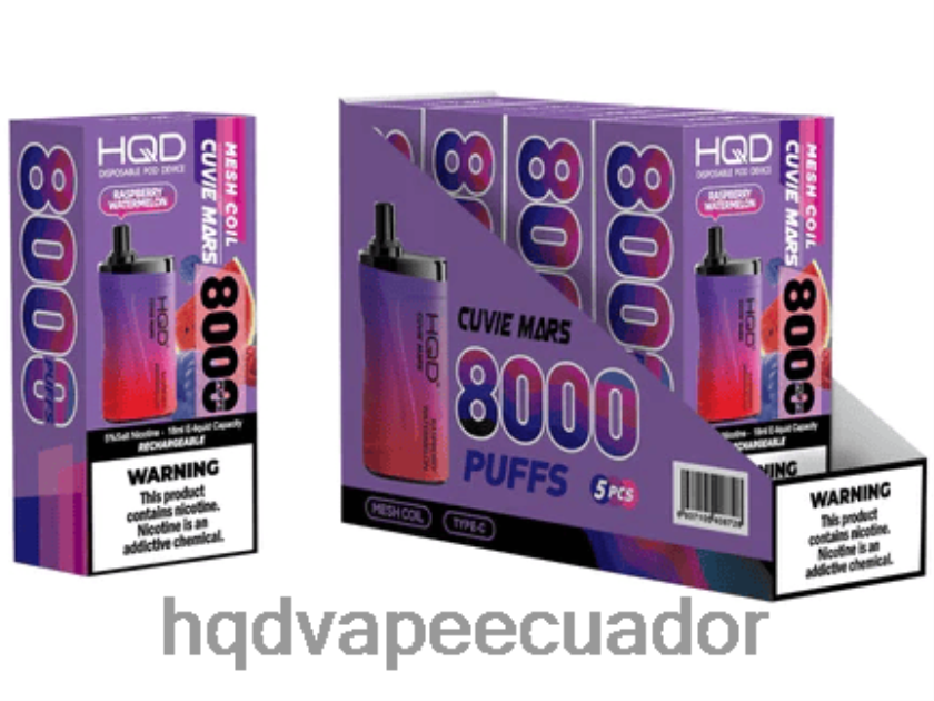 HQD CUVIE MARS desechable sandía frambuesa 006624243 | HQD VAPE PRECIO ECUADOR