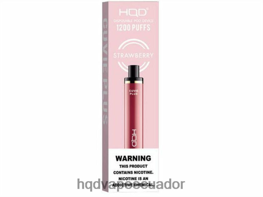HQD CUVIE PLUS vaporizador desechable fresa 006624252 | HQD VAPE ECUADOR