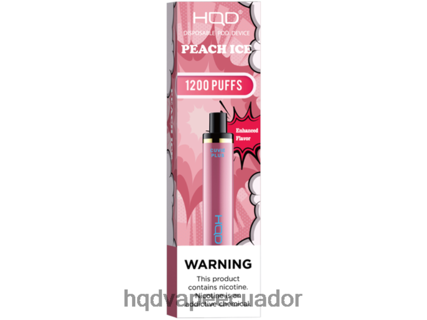 HQD CUVIE PLUS vaporizador desechable hielo de durazno 006624230 | HQD CIGARRILLO ELECTRONICO
