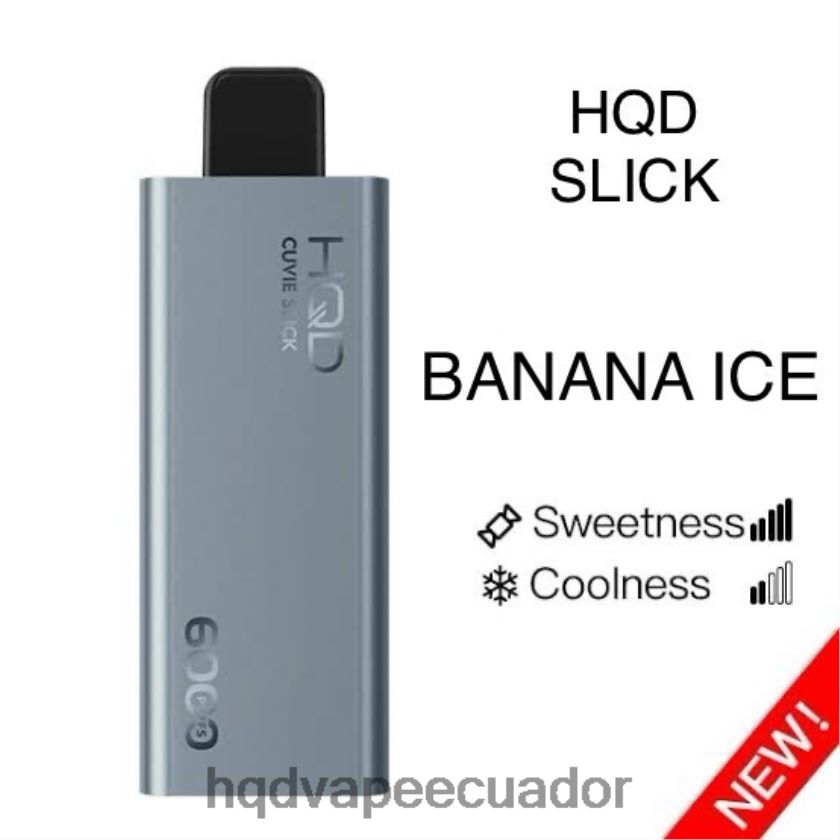 HQD CUVIE SLICK 6000 bocanadas hielo de plátano resbaladizo 00662420 | HQD CIGARRILLO ELECTRONICO