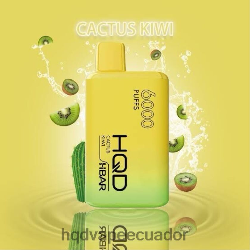 HQD HBAR 6000 bocanadas kiwi cactus 00662445 | HQD VAPE GUAYAQUIL