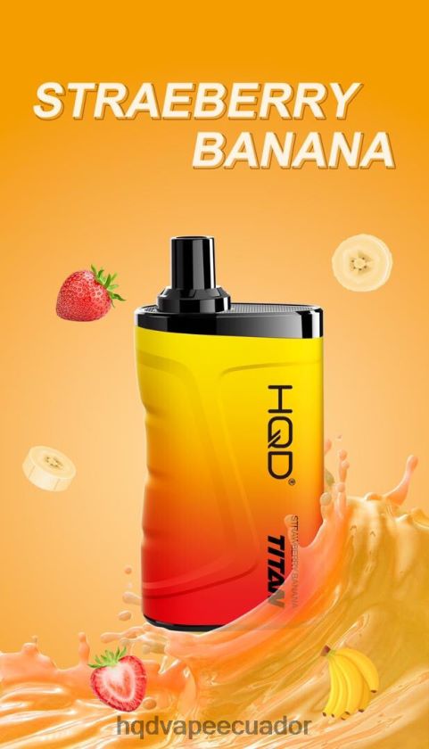 HQD TITAN 7000 bocanadas Fresa plátano 00662413 | HQD VAPE PRECIO ECUADOR