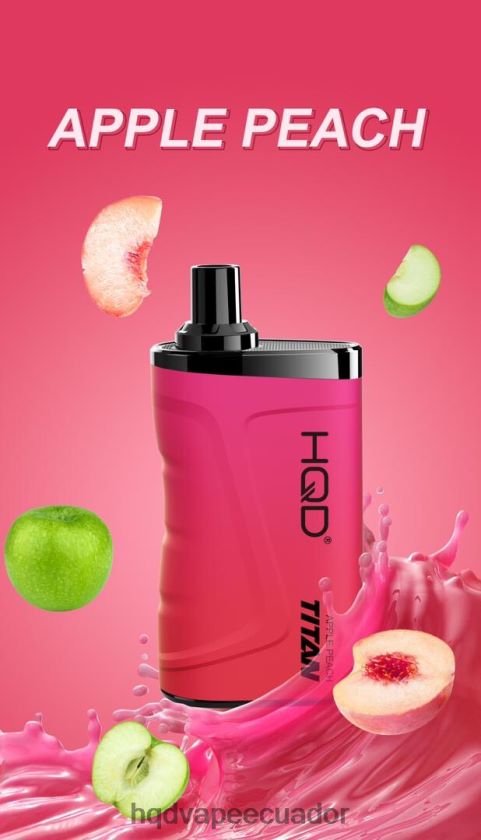HQD TITAN 7000 bocanadas durazno manzana 00662412 | HQD VAPE ECUADOR