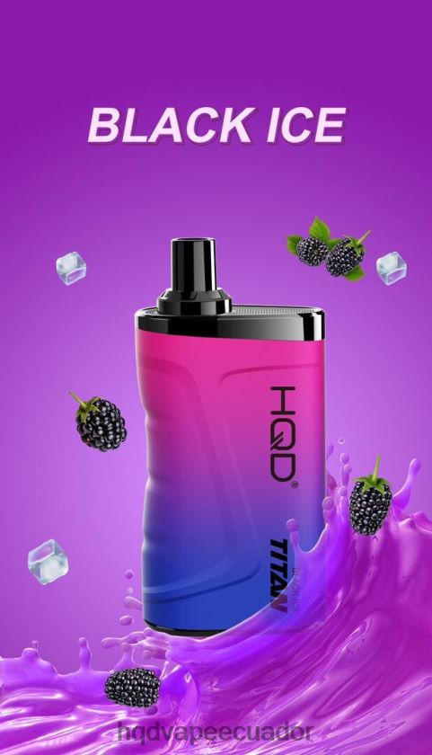 HQD TITAN 7000 bocanadas hielo negro 00662414 | HQD VAPE QUITO
