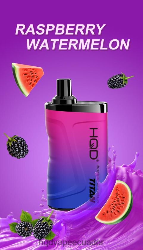 HQD TITAN 7000 bocanadas sandía frambuesa 00662419 | HQD VAPE SABORES